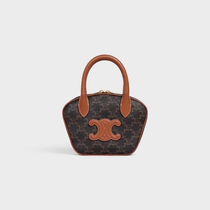 セリーヌレディーストリオンフブラックトートバッグl0484