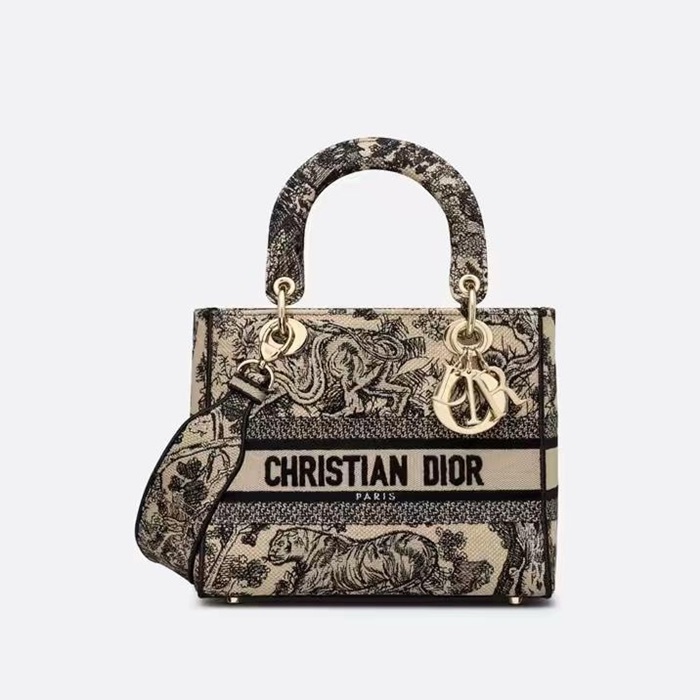 ディオールレディースブラックレディバッグo02100