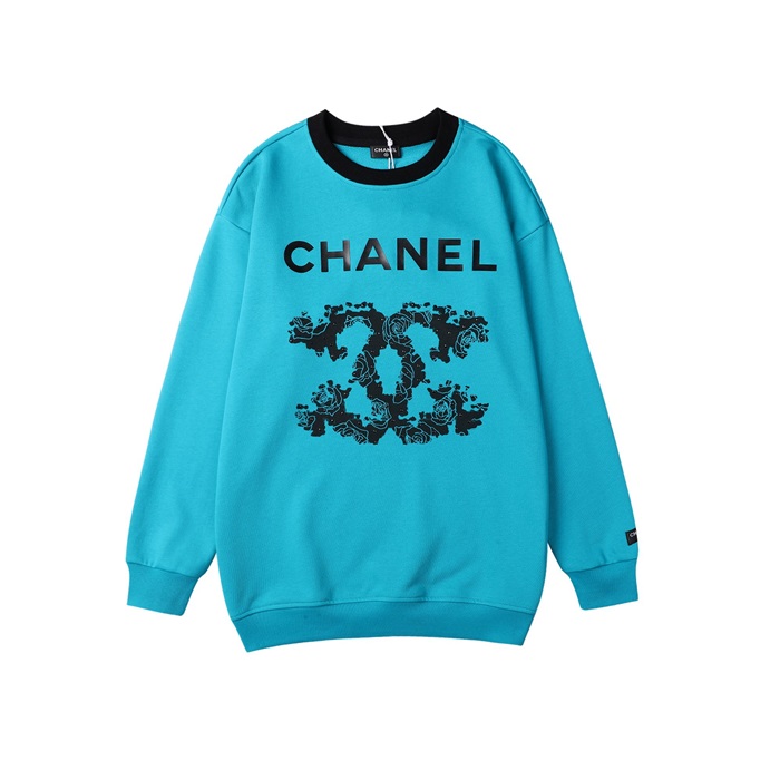 シャネルユニセックスカジュアルブルースウェットシャツl0926