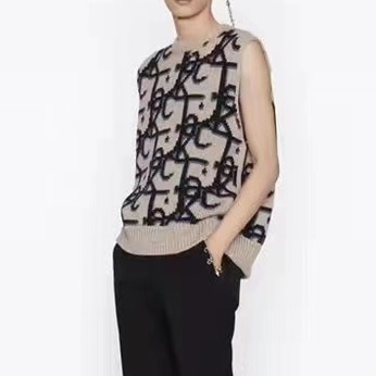 ディオールメンズオブリークグレーベストo02124