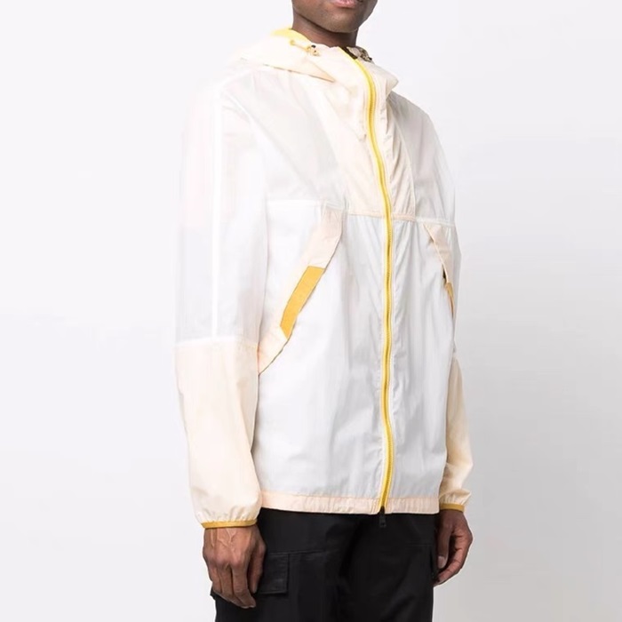 モンクレールメンズミニマルホワイトジャケットc02498