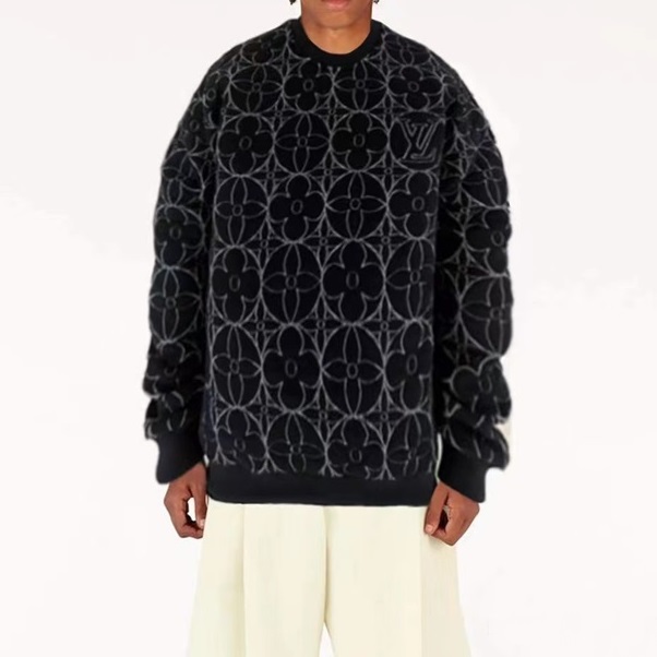 ルイヴィトンメンズモダンブラックスウェットシャツu05196