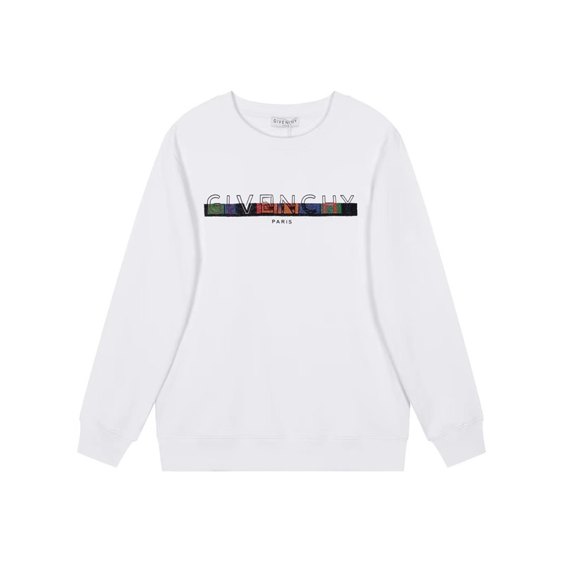 ジバンシィメンズカジュアルホワイトスウェットシャツv0832