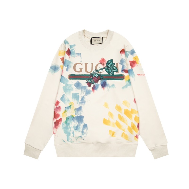 グッチユニセックスカジュアルアイボリースウェットシャツc05145