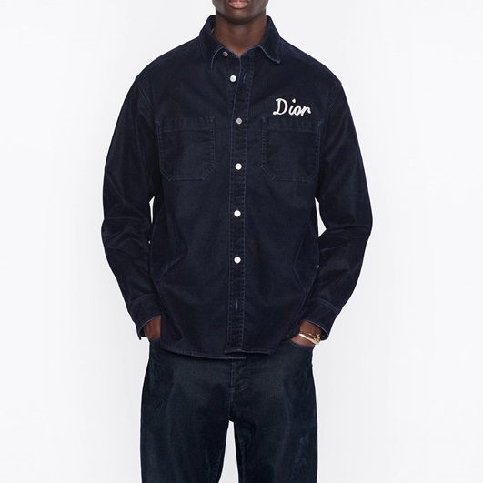 ディオールメンズクラシックブルーシャツo02129