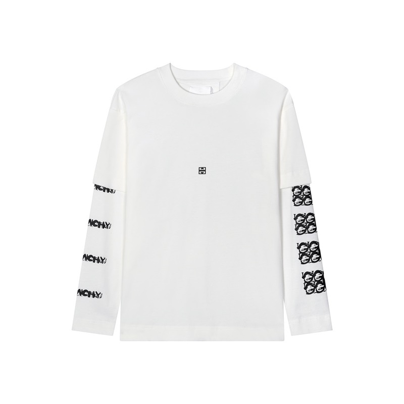 ジバンシィメンズカジュアルホワイトスウェットシャツv0848