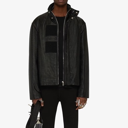 ジバンシィメンズブラックレザージャケットv0849