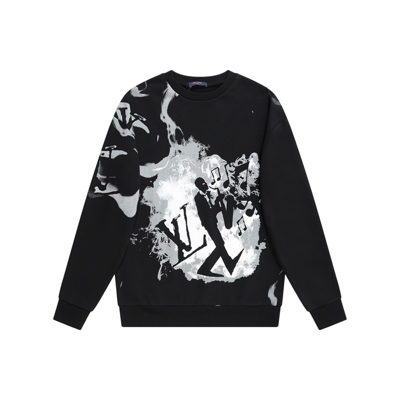 ルイヴィトンメンズモダンブラックスウェットシャツu05238