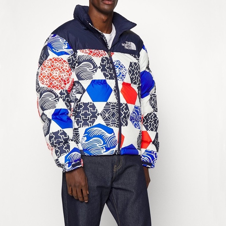 ザノースフェイスメンズブルーパディングr0261