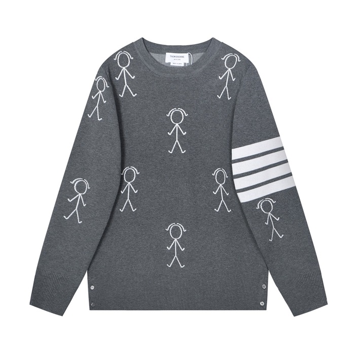 トムブラウンメンズカジュアルグレーニットm0593