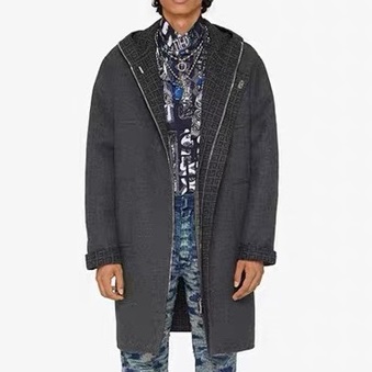 ジバンシィメンズグレーコートv0850