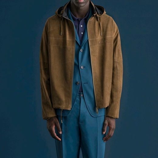 ベルルッティメンズカジュアルキャメルジャケットr0131