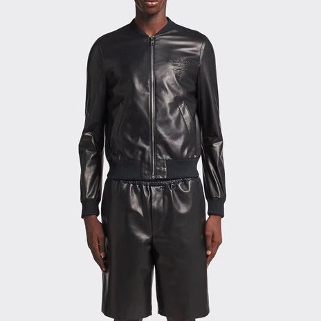 プラダメンズカジュアルブラックジャケットa02819