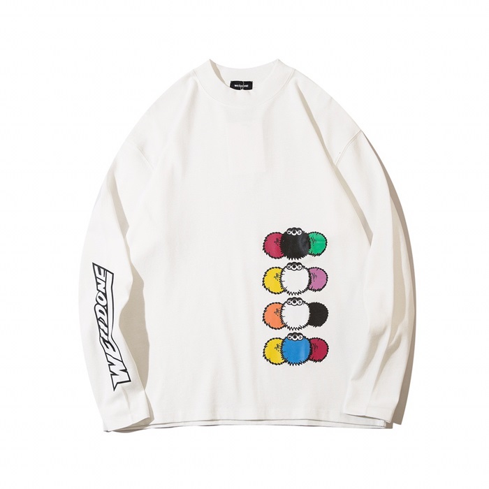 ウェルダンメンズカジュアルアイボリースウェットシャツl0082