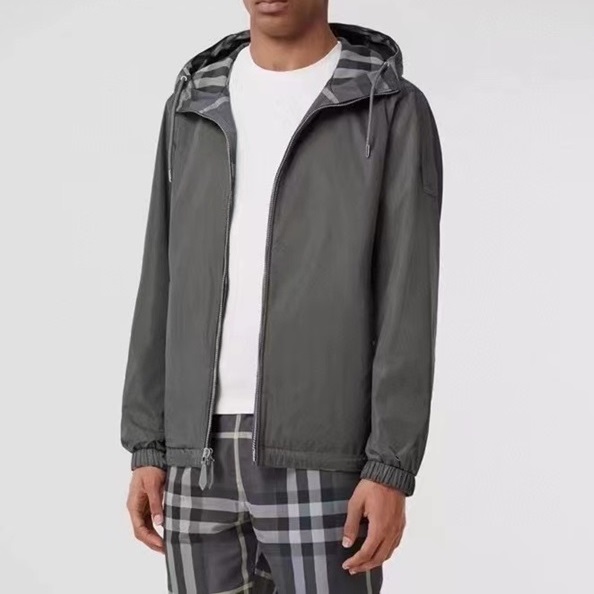 バーバリーメンズクラシックグリーン両面ジャケットr04508