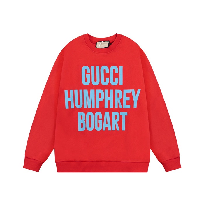 グッチユニセックスカジュアルレッドスウェットシャツc05163