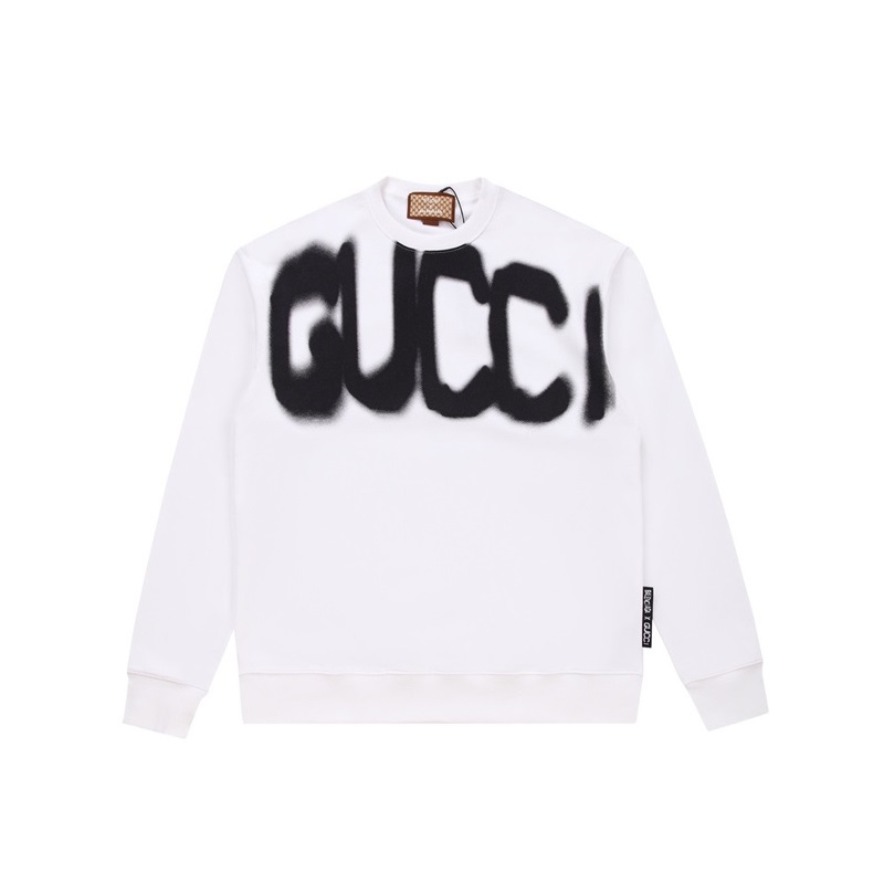 グッチメンズカジュアルホワイトスウェットシャツc05168