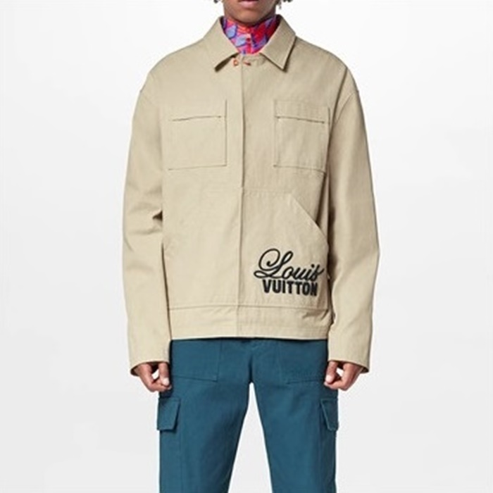 ルイヴィトンメンズカジュアルベージュジャケットu5246