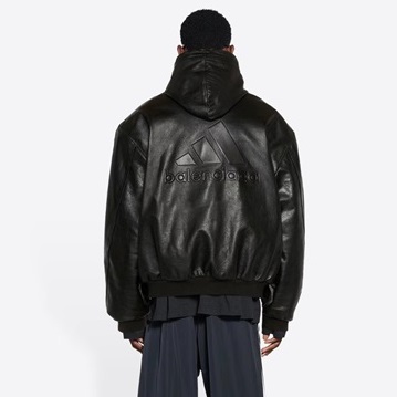 バレンシアガメンズブラックフードジャケットl01690