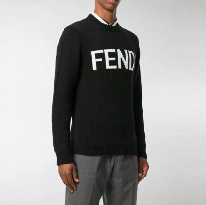 ェンディメンズトレンディブラックニットn01290