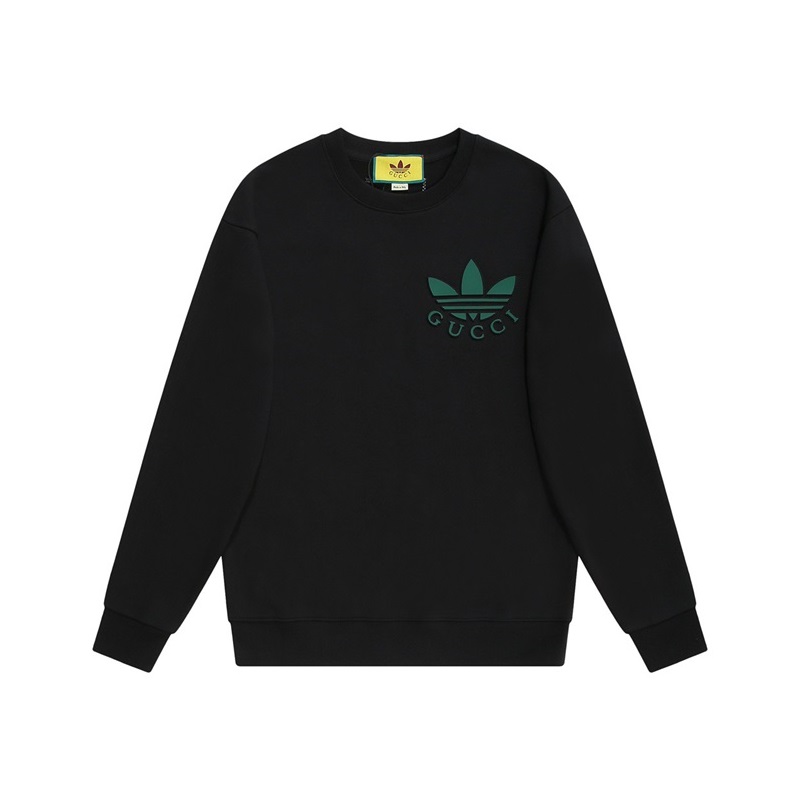 グッチメンズカジュアルブラックスウェットシャツc05177