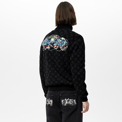 ルイヴィトンメンズカジュアルブラックジャケットu05258