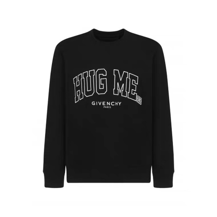 ジバンシィメンズカジュアルブラックスウェットシャツv0853