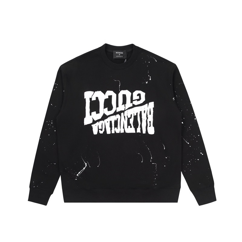グッチメンズカジュアルブラックスウェットシャツc05193
