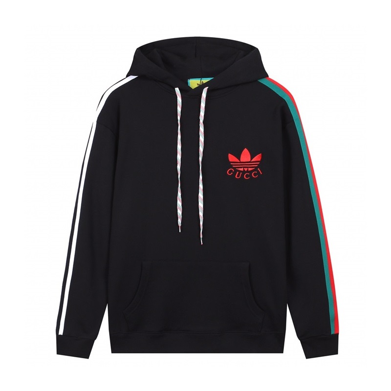 グッチユニセックストレンディブラックフーディc05195