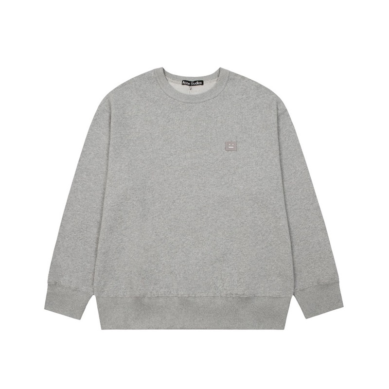 アクネストゥディオズユニセックスグレークルーネックスウェットシャツe0152