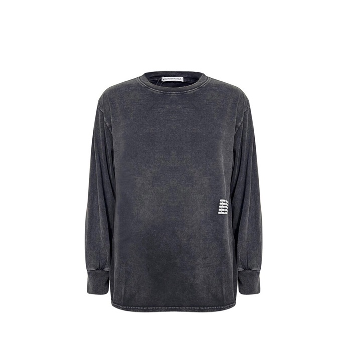 アレクサンダーワンユニセックスモダンブラックスウェットシャツx0218