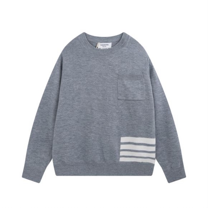 トムブラウンメンズグレークルーネックニットm0624