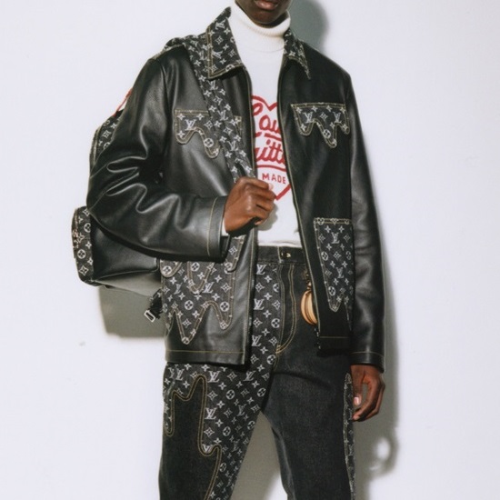 ルイヴィトンメンズブラックレザージャケットu05292