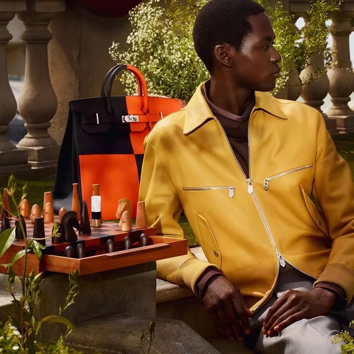 エルメスメンズカジュアルイエロージャケットr0898