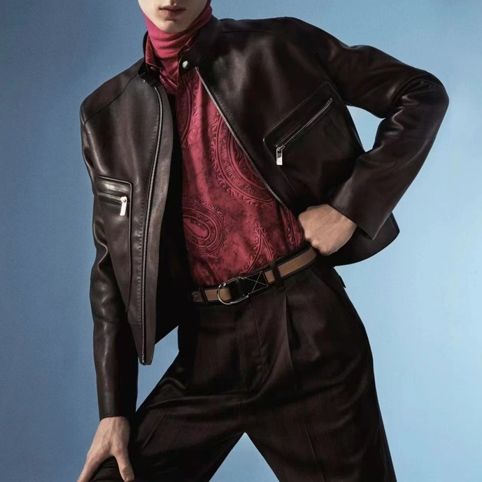 ベルルッティメンズカジュアルブラックジャケットr0134