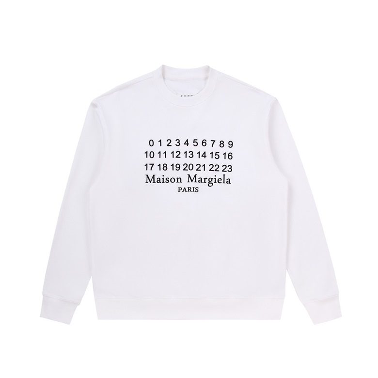 メゾンマルジェラメンズモダンホワイトスウェットシャツi0103