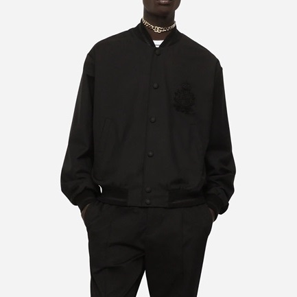 ドルチェ＆ガッバーナメンズブラックカジュアルジャケットl0361