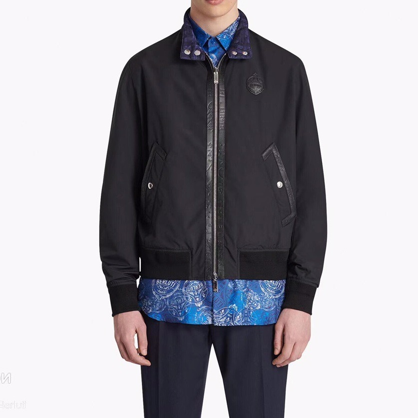 ロロピアーナメンズカジュアルブラックジャケットc0135