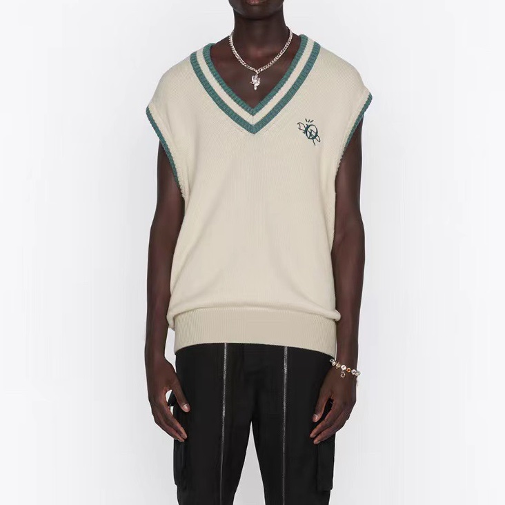 ディオールメンズアイボリーベストo02163