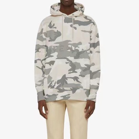 ジバンシィメンズユニークアイボリーフーディv0870