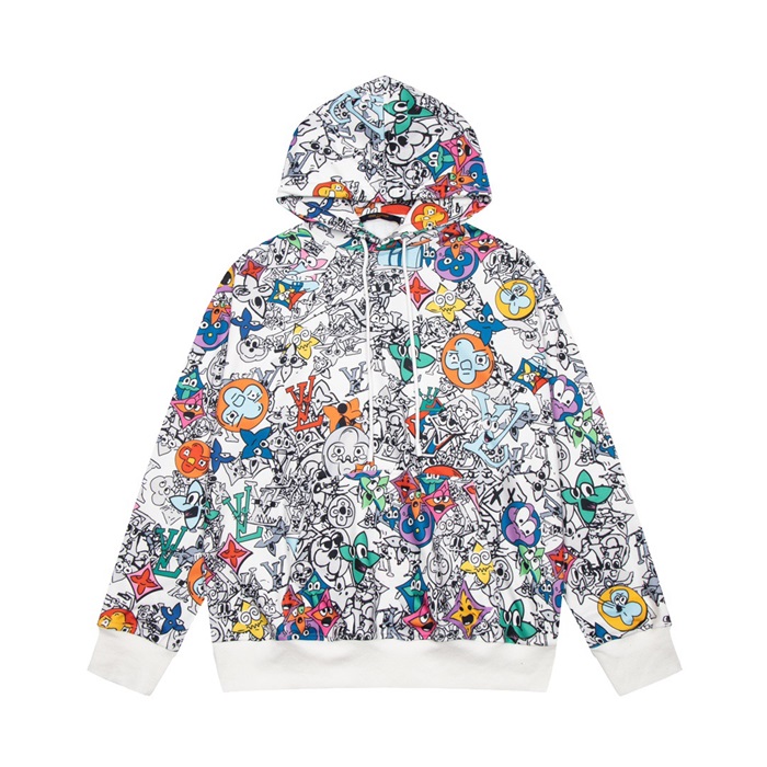 ルイヴィトンメンズベーシックホワイトフーディu05311