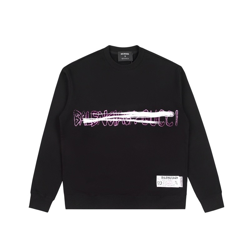 グッチメンズカジュアルブラックスウェットシャツc05263