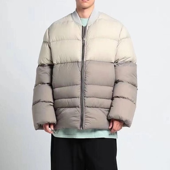リックオウエンスメンズグレーダックダウンパディングc0116