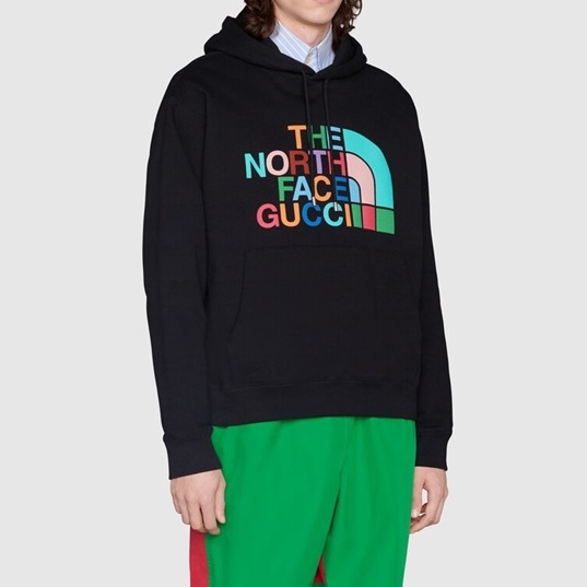 グッチユニセックストレンディブラックフーディc05264