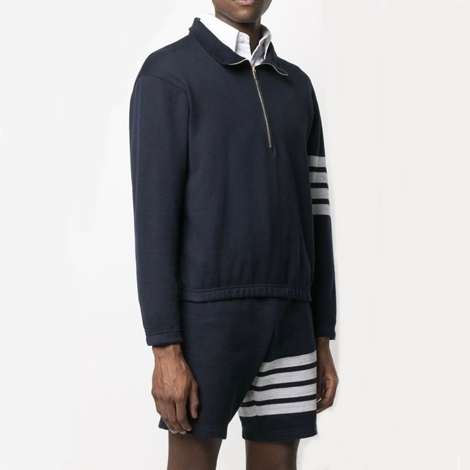 トムブラウンメンズネイビースウェットシャツm0633