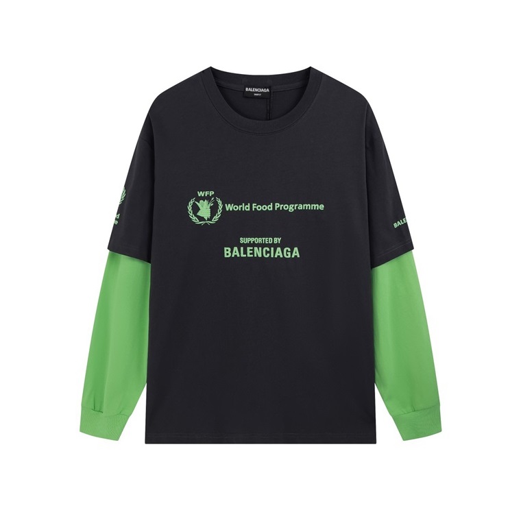 バレンシアガメンズブラックスウェットシャツl01725