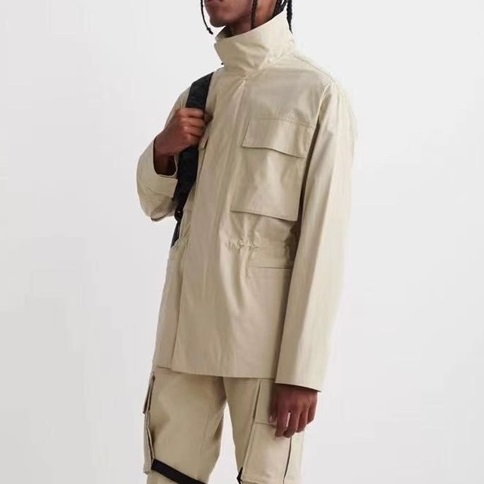 オフホワイトメンズベージュジャケットf0863