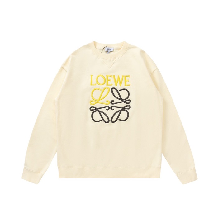 ロエベメンズクラシックアイボリースウェットシャツe0659