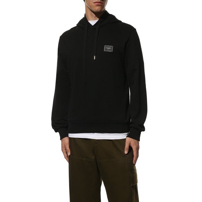 ドルチェ＆ガッバーナメンズブラックフーディl0362