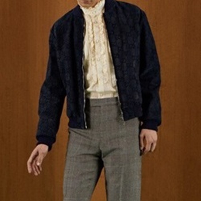 グッチメンズカジュアルブルージャケットc05271